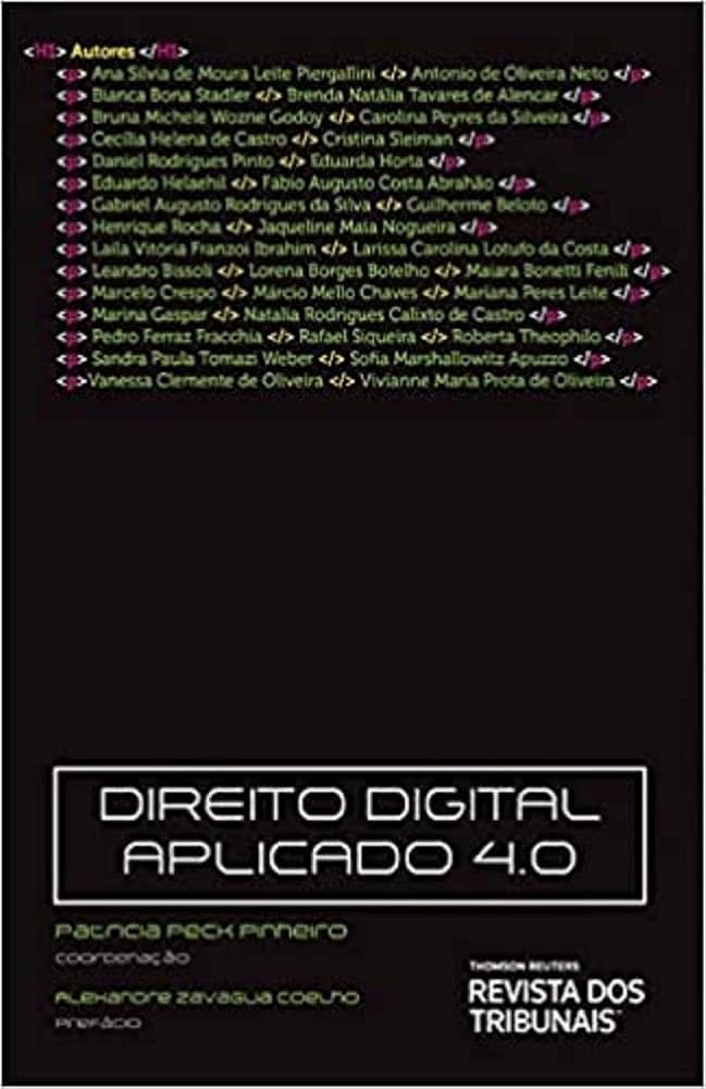 Capa do livro Direito Digital Aplicado 4.0